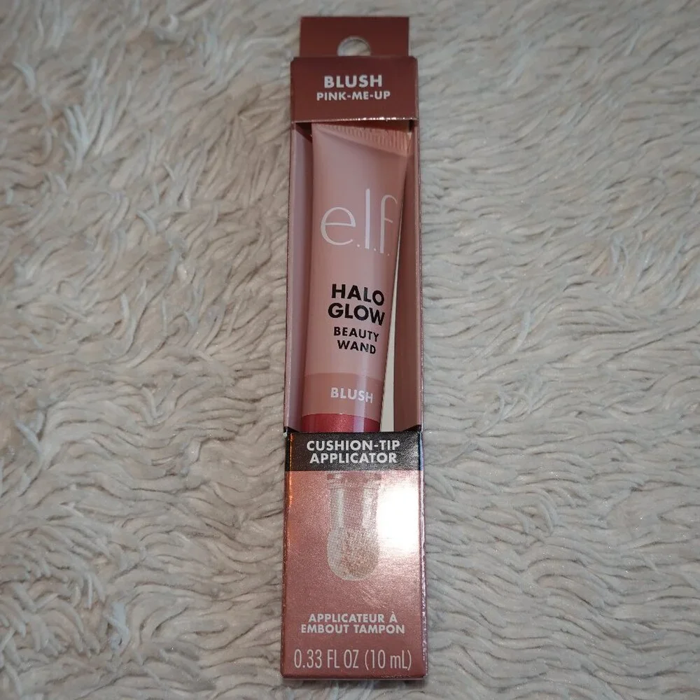 e.l.f. Halo Glow Blush, Pink Me Up, Beauty Wand, Vegan, Cruelty-free, NWT
